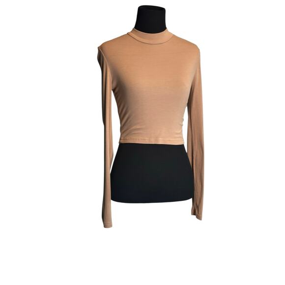 Shein beige long sleeves t shirt top size Small - Picture 11 of 13